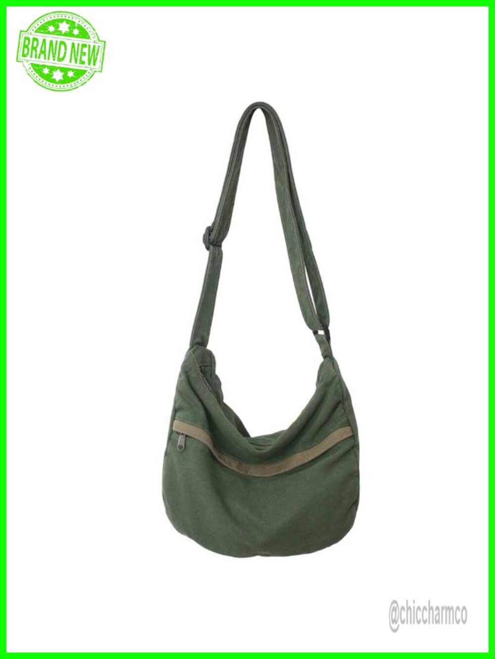 Canvas Messenger Bag Hobo Crossbody Shoulder Tote Handbag Travel Work